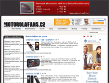 Tablet Screenshot of motorolafans.cz